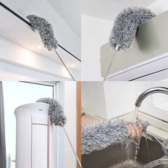 2 in 1 Multifunctional Groove Clean-ing Brush Window Sliding Door Track Cleaning Brush with Dust